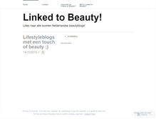 Tablet Screenshot of linkedtobeauty.wordpress.com