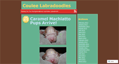 Desktop Screenshot of couleelabradoodles.wordpress.com