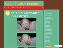 Tablet Screenshot of couleelabradoodles.wordpress.com