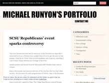 Tablet Screenshot of michaelrunyon.wordpress.com