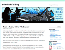 Tablet Screenshot of indiechicks.wordpress.com