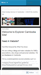 Mobile Screenshot of explorercambodia.wordpress.com