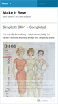 Mobile Screenshot of makeitsew.wordpress.com