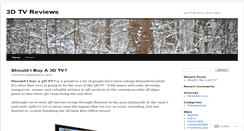 Desktop Screenshot of 3dtvreviewshq.wordpress.com