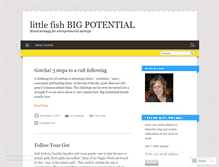 Tablet Screenshot of littlefishbigpotential.wordpress.com