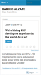 Mobile Screenshot of barrioalzate.wordpress.com