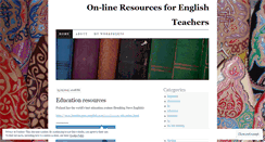 Desktop Screenshot of englishteachingresources.wordpress.com