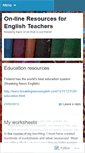 Mobile Screenshot of englishteachingresources.wordpress.com