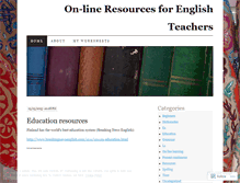 Tablet Screenshot of englishteachingresources.wordpress.com