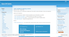 Desktop Screenshot of eyesofcalvin.wordpress.com
