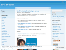Tablet Screenshot of eyesofcalvin.wordpress.com