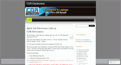 Desktop Screenshot of cdrelectronics.wordpress.com