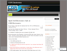 Tablet Screenshot of cdrelectronics.wordpress.com