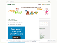 Tablet Screenshot of piggytails.wordpress.com