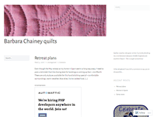 Tablet Screenshot of barbarachaineyquilts.wordpress.com