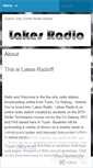 Mobile Screenshot of lakesradio.wordpress.com