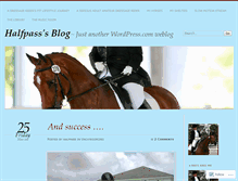 Tablet Screenshot of halfpass.wordpress.com