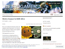 Tablet Screenshot of metrogamer.wordpress.com