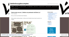 Desktop Screenshot of latelierbourgdescomptes.wordpress.com