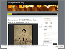 Tablet Screenshot of bodegasmonje.wordpress.com