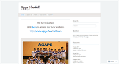 Desktop Screenshot of agapefloorball.wordpress.com