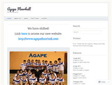 Tablet Screenshot of agapefloorball.wordpress.com