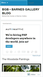 Mobile Screenshot of barnesgallery.wordpress.com
