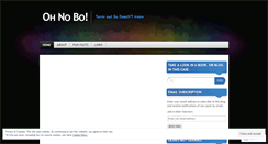 Desktop Screenshot of ohnobo.wordpress.com