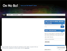 Tablet Screenshot of ohnobo.wordpress.com