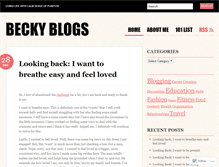 Tablet Screenshot of beckyblogstoo.wordpress.com