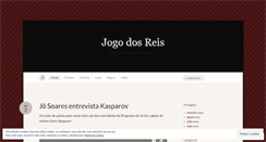 Desktop Screenshot of jogodosreis.wordpress.com