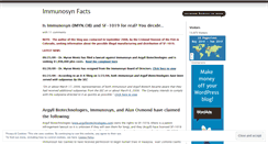 Desktop Screenshot of immunosyn.wordpress.com