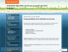 Tablet Screenshot of juegoyaprendo.wordpress.com