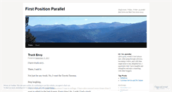 Desktop Screenshot of firstpositionparallel.wordpress.com