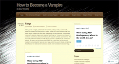 Desktop Screenshot of becomevampire.wordpress.com