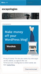 Mobile Screenshot of escapologies.wordpress.com