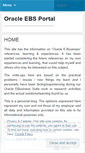 Mobile Screenshot of ebizportal.wordpress.com