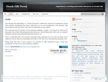 Tablet Screenshot of ebizportal.wordpress.com