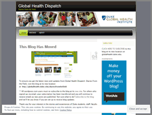 Tablet Screenshot of dukeglobalhealth.wordpress.com