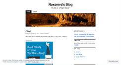 Desktop Screenshot of noxserva.wordpress.com