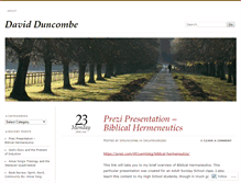 Tablet Screenshot of daveduncombe.wordpress.com