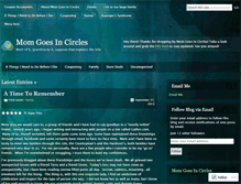 Tablet Screenshot of amomgoesincircles.wordpress.com