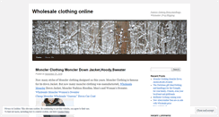 Desktop Screenshot of e1clothing.wordpress.com