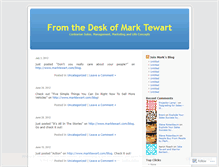 Tablet Screenshot of marktewart.wordpress.com