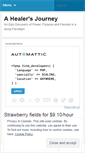 Mobile Screenshot of healersjourney.wordpress.com