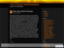 Tablet Screenshot of googlephenomenon.wordpress.com