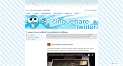 Desktop Screenshot of cinguettare.wordpress.com