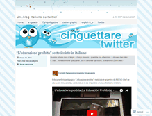 Tablet Screenshot of cinguettare.wordpress.com