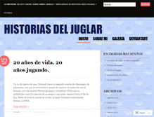 Tablet Screenshot of historiasdeljuglar.wordpress.com
