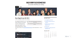 Desktop Screenshot of 90210mygoodness.wordpress.com